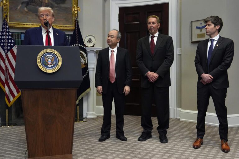 Trump highlights partnership investing $500 billion in AI A6b5d45cb2bfd6a186260dd87188f8c2.jpeg