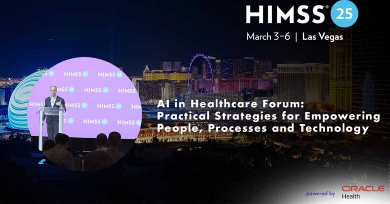 Newshimss25 AI Health Care Finance Forum Investigates the Transformative and Disruptive Impact of AI; Brian Spisak Remarks on the Challenges of Adapting to Change Aihealthcareforum1200.jpg