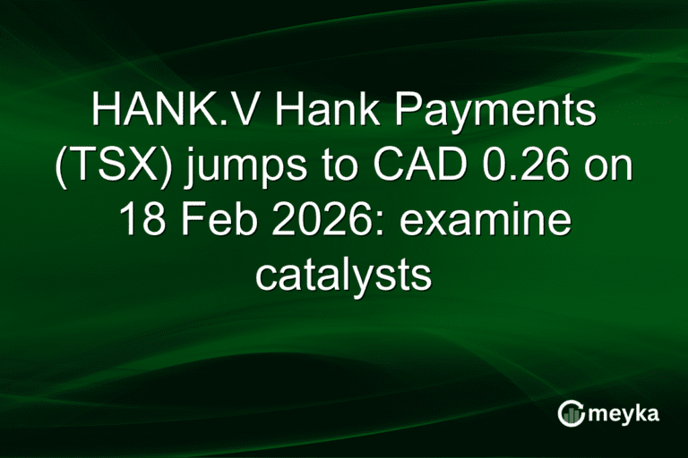Hank Payments Stock Surge: 5 Powerful Catalyst Signals Hank Payments stock surge price chart showing 639 percent spike to CAD 0.26 on TSXV February 2026