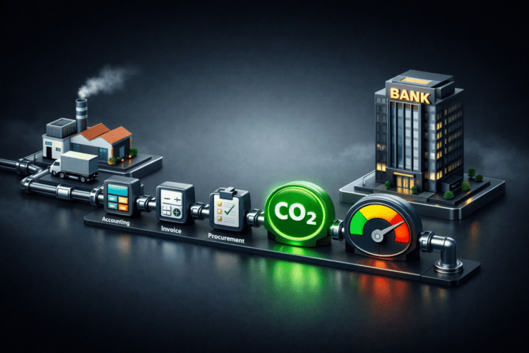 Your Next Business Loan Will Depend on Your Carbon Footprint Climate risk business lending carbon scoring SME loan assessment