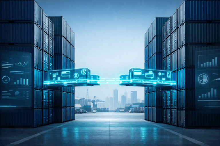 Supply Chain Finance: 5 Proven Ways Fintech Bridges the $2.5 Trillion Gap Supply chain finance gap illustrated by global shipping containers and digital payment networks