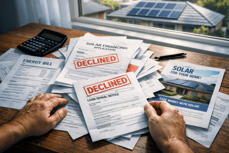 Solar financing collapse impact on Australian homeowners