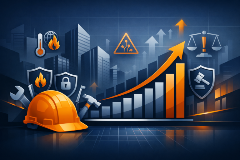 Trades insurance pricing disconnect shown through rising construction costs chart