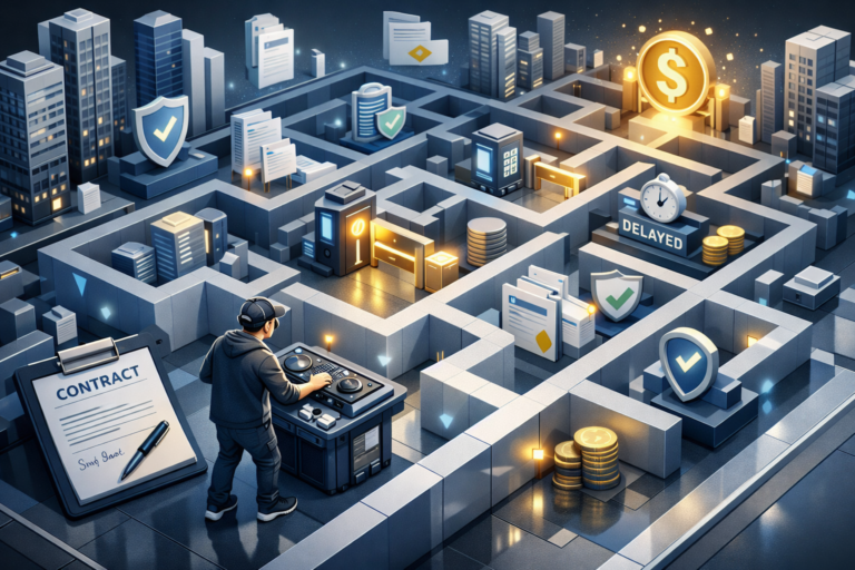 Corporate Event Payment Terms: 5 Brutal Realities Every Vendor Faces Corporate event payment terms delay affecting sole trader DJ vendor