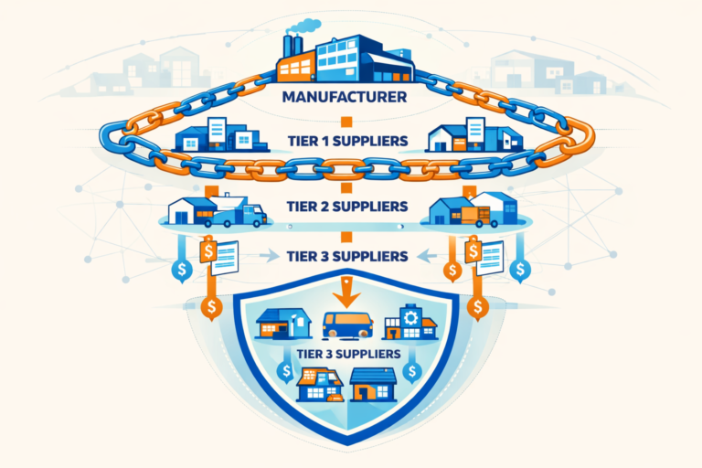 We Asked 4 Industry Leaders: How Does Supply Chain Finance Prevent SME Supplier Failures? Supply chain finance protecting SME suppliers across multiple tiers