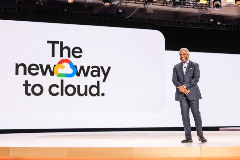 Noteworthy Startups Featured at Google Cloud Next 2026 Google Cloud Next 23 Thomas Kurian 1.jpg