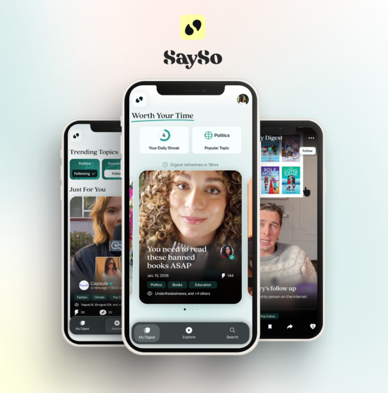 SaySo: A New Short-Form Video App Designed to Rebuild Trust in News SaySo Image 1.png