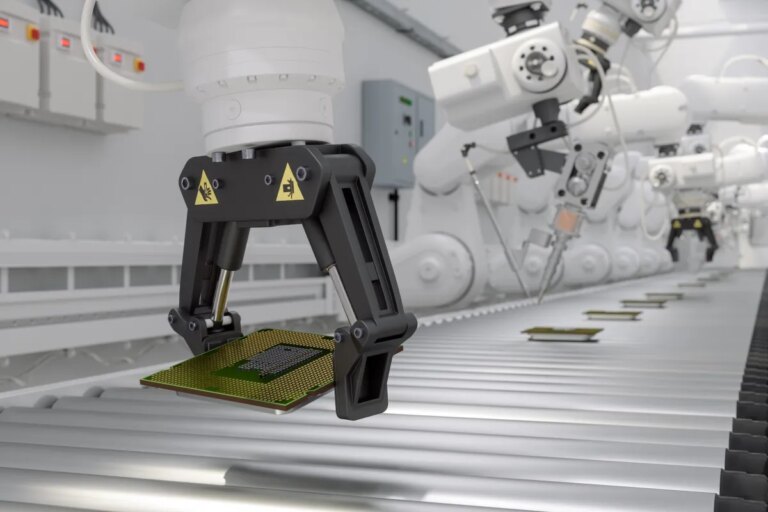 Self-driving vehicle talent engineer working on autonomous robotics hardware